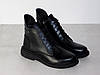 Черевики шкіряні класичні жіночі демісезон чорні, фото 10