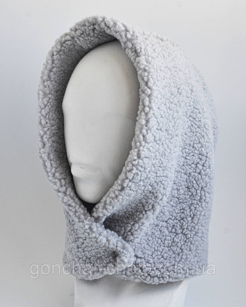 Капор теплий KENT&AVER капюшон TEDDY жіночий іній, фото 1