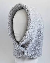 Капор теплий KENT&AVER капюшон TEDDY жіночий іній