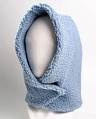 Капор теплий KENT&AVER капюшон TEDDY жіночий волошка