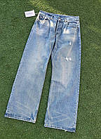 Штани Acne Studios Чоловічі Прямий Крій Baggy Чорні Сині Блакитні Стильні Модні Oversize На Осінь