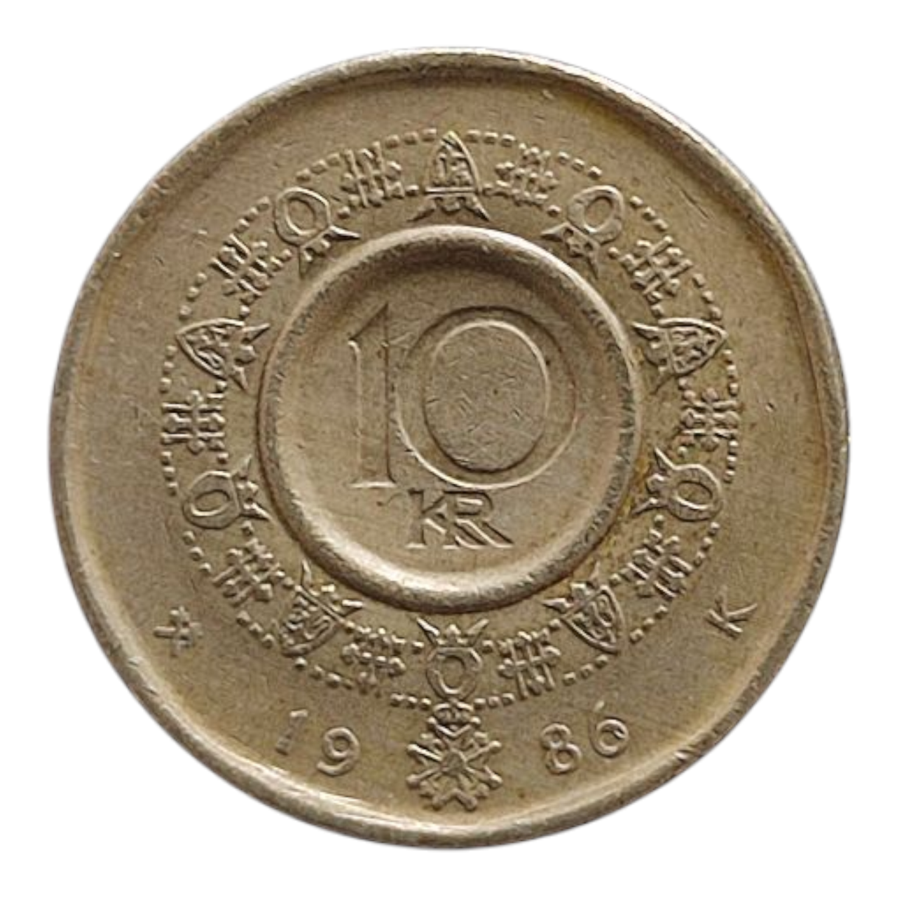 Норвегія 10 крон, 1986, фото 1