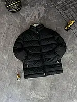 Чоловіча зимова куртка Nike чорна без капюшона до -15 С з логотипом з утеплювачем мікрогелеве волокно Туреччина