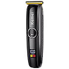 Акумуляторна машинка для стрижки з дисплеєм + 3 насадки, KM-5072 / Тример для стрижки волосся / Тример чоловічий, фото 6