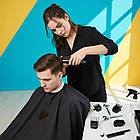 Акумуляторна машинка для стрижки з дисплеєм + 3 насадки, KM-5072 / Тример для стрижки волосся / Тример чоловічий, фото 5