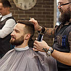 Акумуляторна машинка для стрижки з дисплеєм + 3 насадки, KM-5072 / Тример для стрижки волосся / Тример чоловічий, фото 2