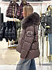 Пуховик жіночий Chanevia 25523 BRONZE, фото 4