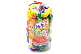 Конструктор блочний з великими деталями "Нік-2" 103 деталі 0897 Юніка