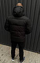 Куртка чоловіча зимова чорна з капюшоном фірмова Stone Island (Стон Ісланд), фото 2