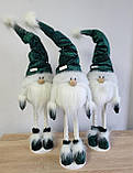 Новорічний Український ельф гном 75-80 см на довгих ніжках із велюровою шапочкою скандинавський гном, фото 8