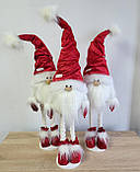 Новорічний Український ельф гном 75-80 см на довгих ніжках із велюровою шапочкою скандинавський гном, фото 6