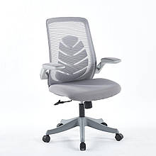 Крісло поворотне GLORY сіре/сірий каркас