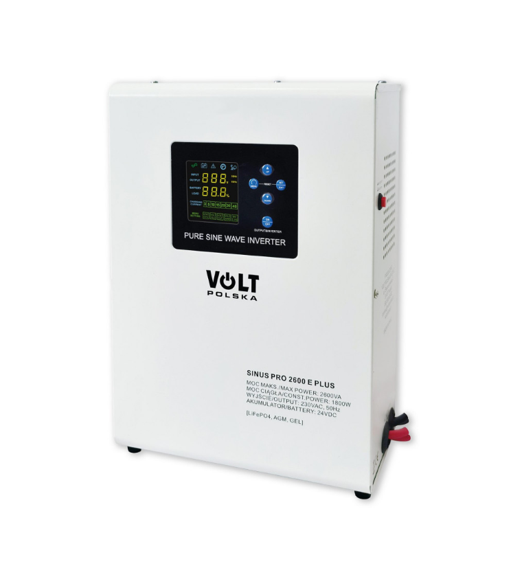 Інвертор-ДБЖ Volt Polska SINUS PRO 2600 E PLUS 24/230V 1800/2600W (3SPM26024M), фото 1