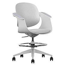 Крісло поворотне ARLEN сіре/сіра тканина/сірий каркас