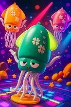 Інтерактивна дитяча іграшка танцюючий восьминіг інтерактивний бігаючий кальмар 158-21C