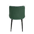 Cтілець ALVIS чорний каркас/зелений, фото 5