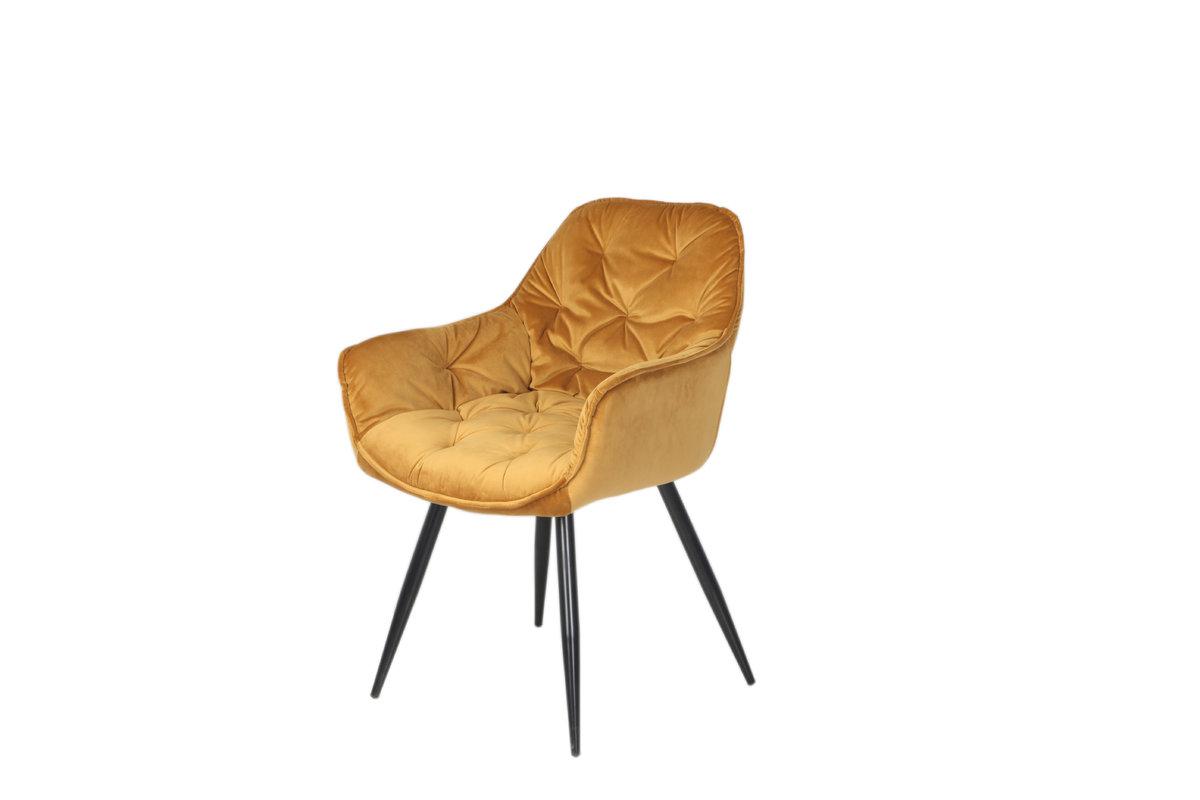 Стілець MAGIC чорний каркас/карі, фото 1