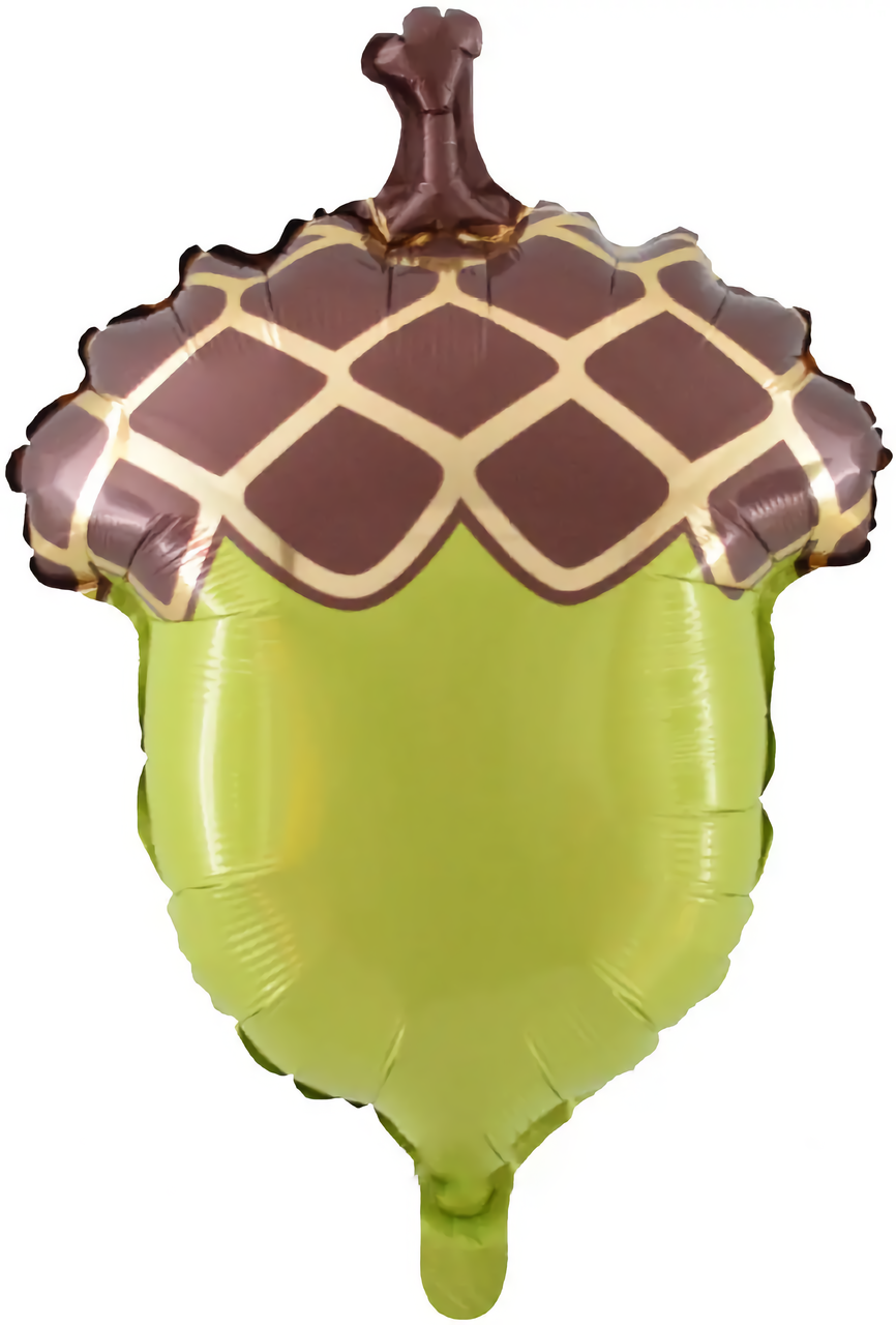 Фольгована кулька Жолудь зелений 60×41 см, Китай