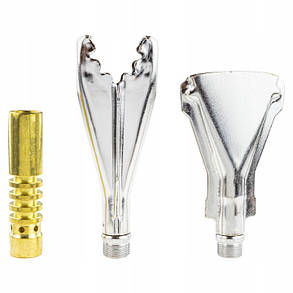 Пальник газовий з трьома насадками (22/40/17мм) та шлангом 1.5 м Vorfal V05002, фото 2