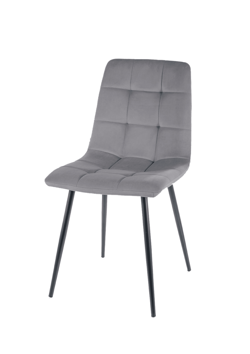 Стілець MIA чорний каркас/сірий, фото 1