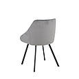 Стілець PEPIO чорний каркас/сірий, фото 8