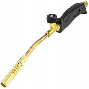 Пальник газовий для паяння та нагрівання з трьома насадками 13/14/17мм) та шлангом 1.5 м Vorfal V05003, фото 3