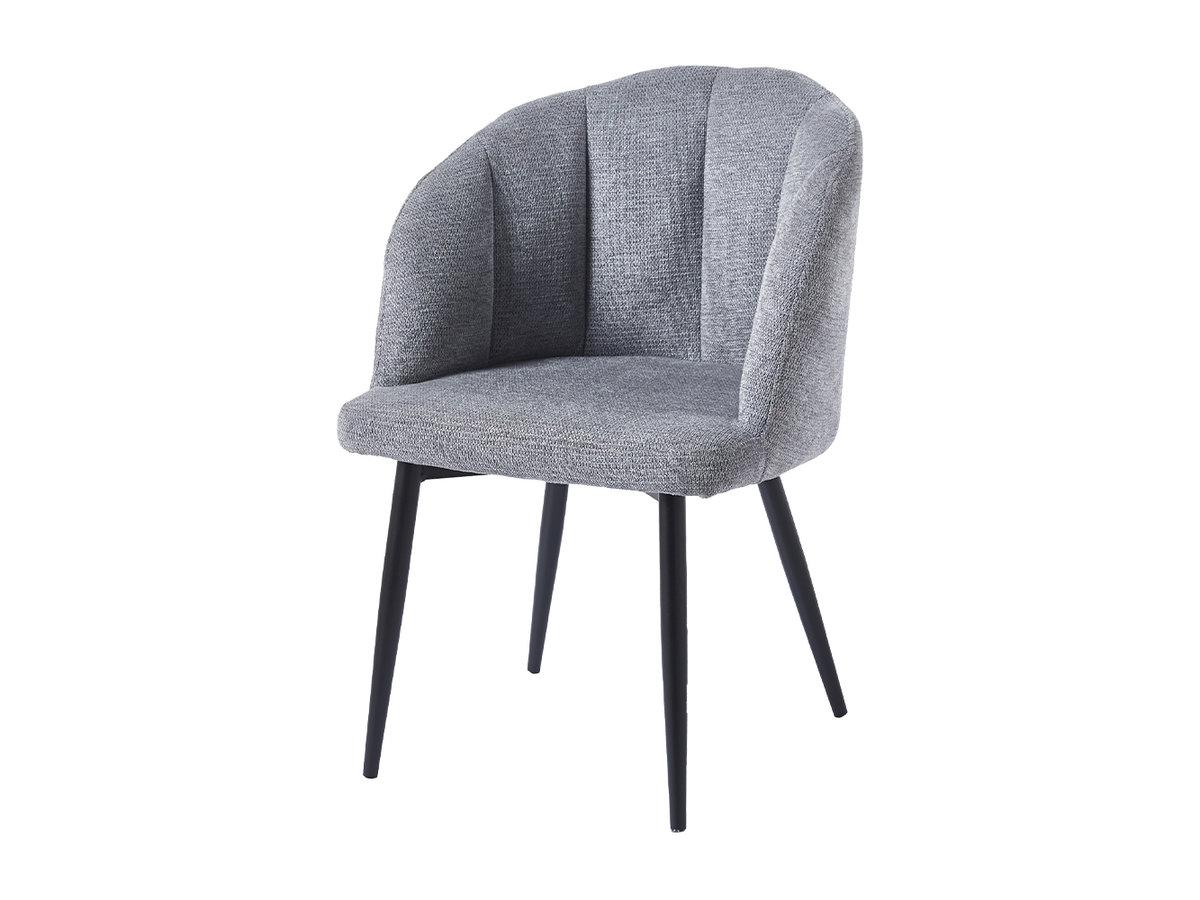Стілець CALLA чорний каркас/сірий тк., фото 1