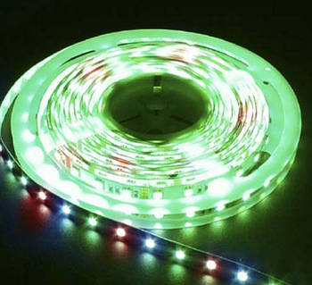 LED-стрічка 7.2W/m 12 V 5 m RGB на білому (FERON LS607) 30SMD(5050)/m IP65