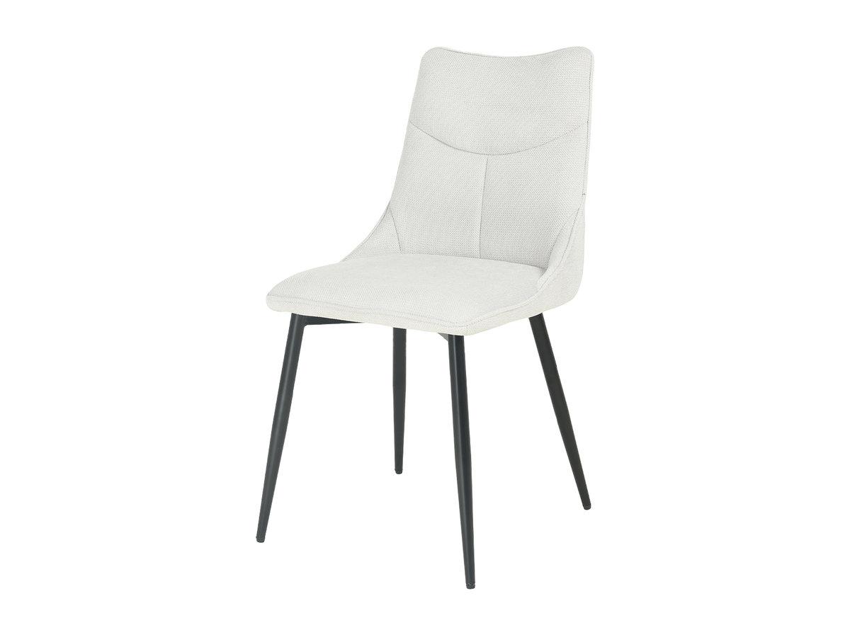 Стілець JUSTIN чорний каркас/світло-сірий тк., фото 1