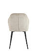 Стілець NEIL чорний каркас/беж тк., фото 6