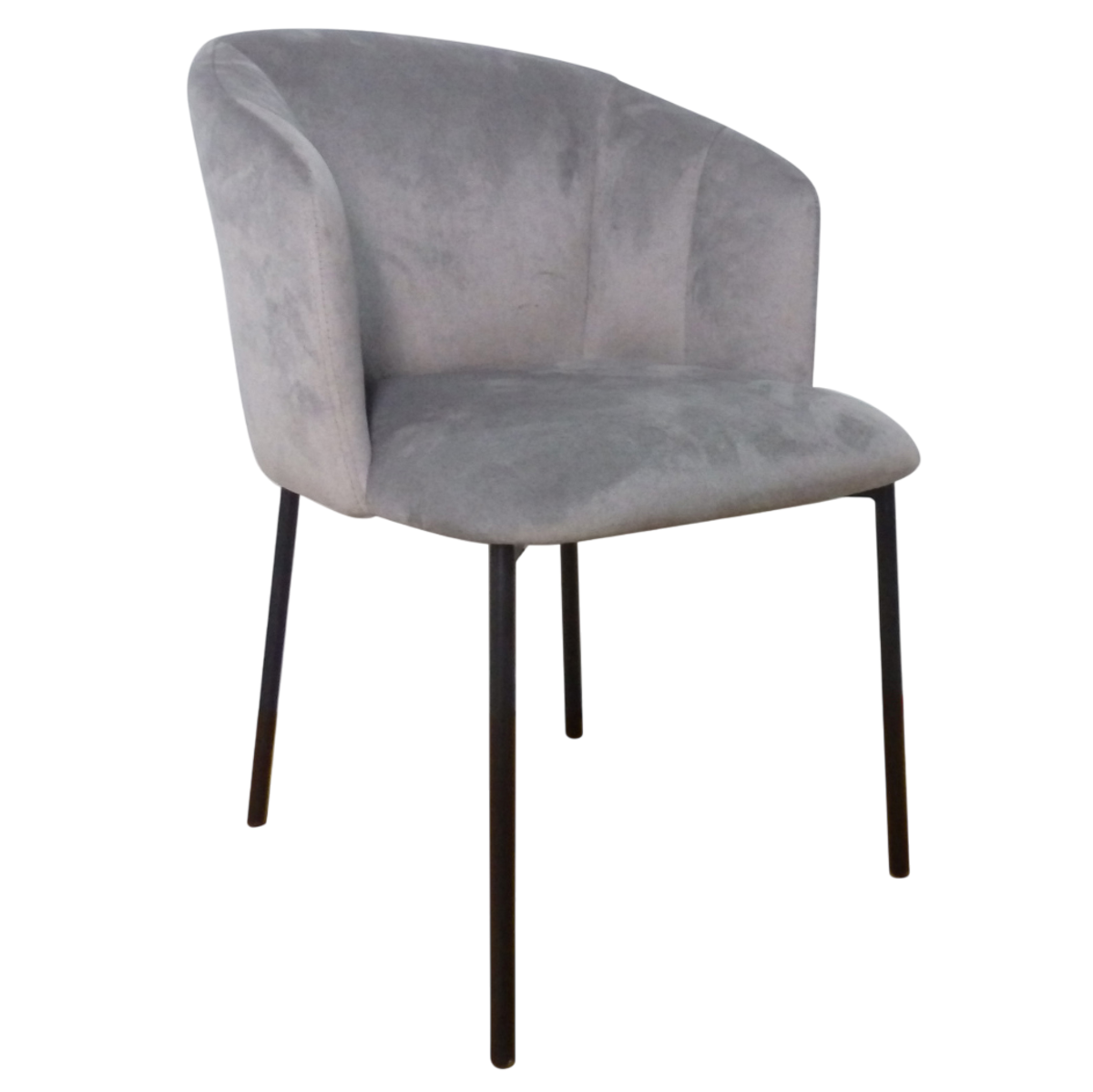 Стілець DORA стілець чорний каркас/сірий тк., фото 1