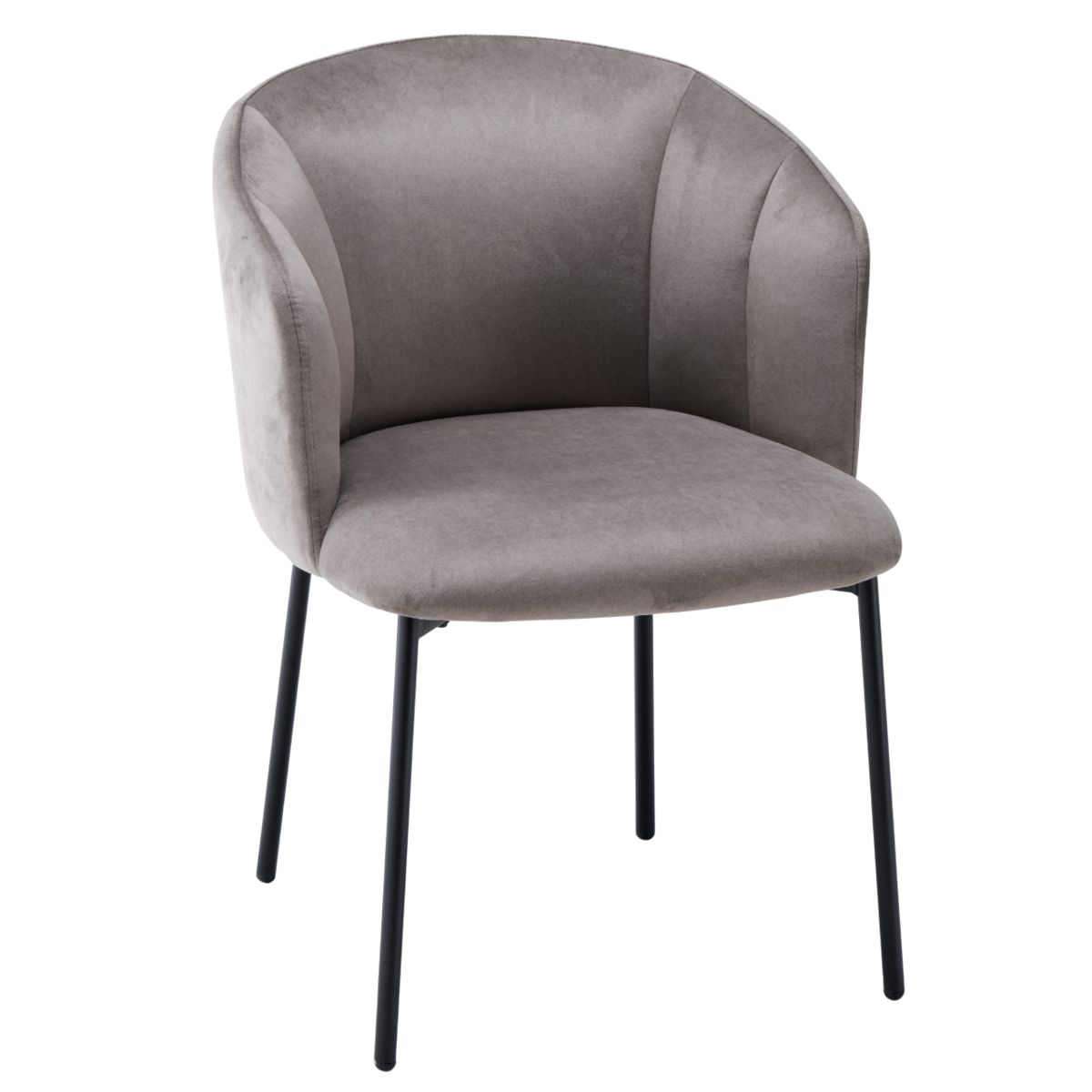 Стілець DORA стілець чорний каркас/темний беж тк., фото 1