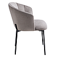 Стілець DORA стілець чорний каркас/темний беж тк., фото 3