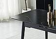 Стіл BERLIN CERAMIC 140(180)*80 чорний мат/чорний каркас, фото 6