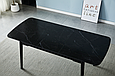 Стіл BERLIN CERAMIC 140(180)*80 чорний мат/чорний каркас, фото 7