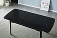 Стіл BERLIN CERAMIC 140(180)*80 чорний мат/чорний каркас, фото 9
