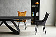 Стіл WILLIAM CERAMIC 180(260)*90 піщаний камінь мат/чорний каркас, фото 5