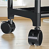 Подвійна Стійка для Одягу на колесиках 115 х 55 х 30 см витримує навантаження до 30 кг складна пересувна, фото 5