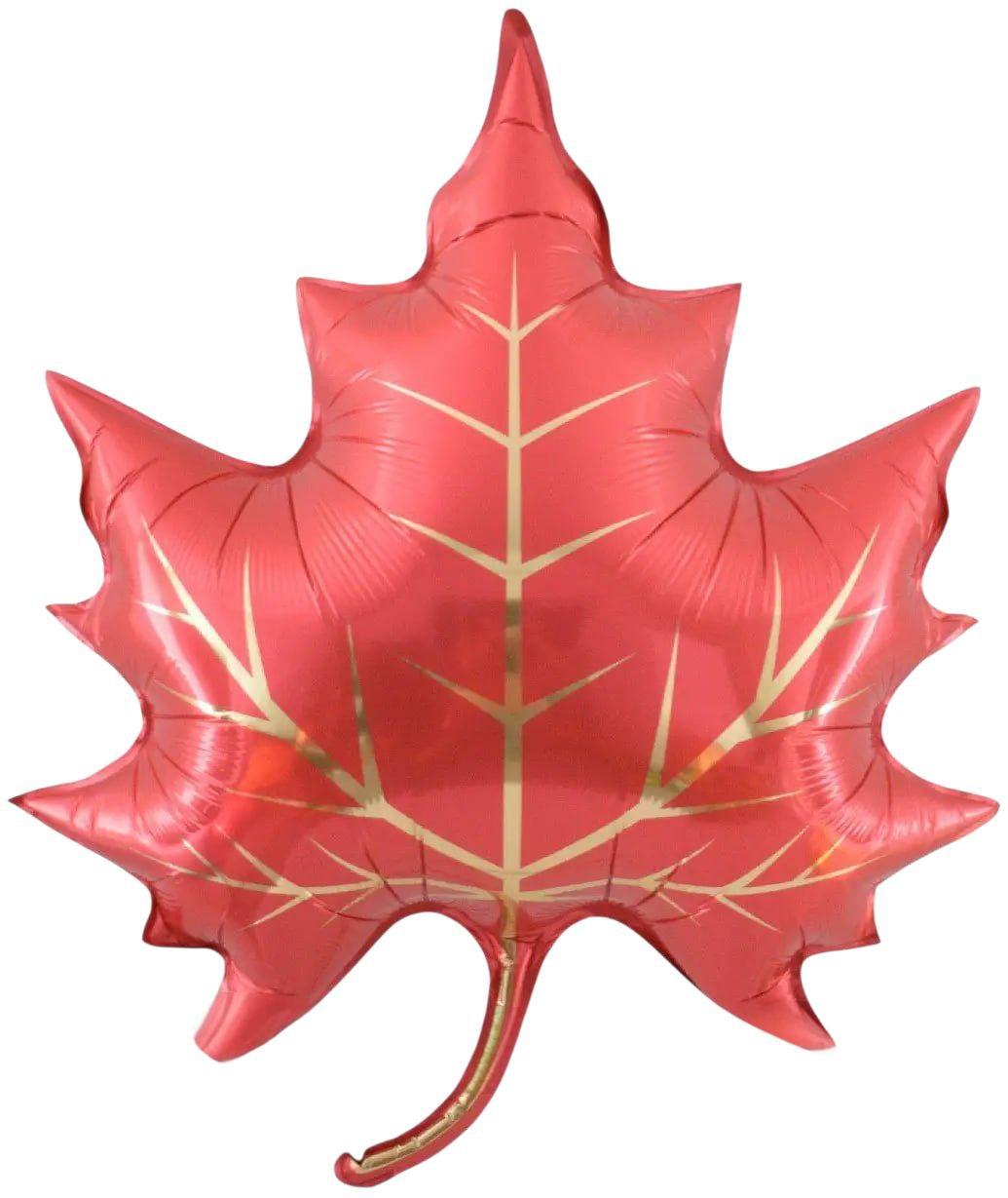 Фольгована кулька Лист кленовий теракотовий 58×71 см, Китай