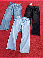 Джинси Acne Studios Чоловічі Baggy Та Прямі Чорні Сині Блакитні Oversize Стильні Модні Streetwear