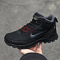 Тільки 44р! Кросівки чоловічі термо зимові чорні Кроссовки мужские термо зимние черные (Код: 3624)