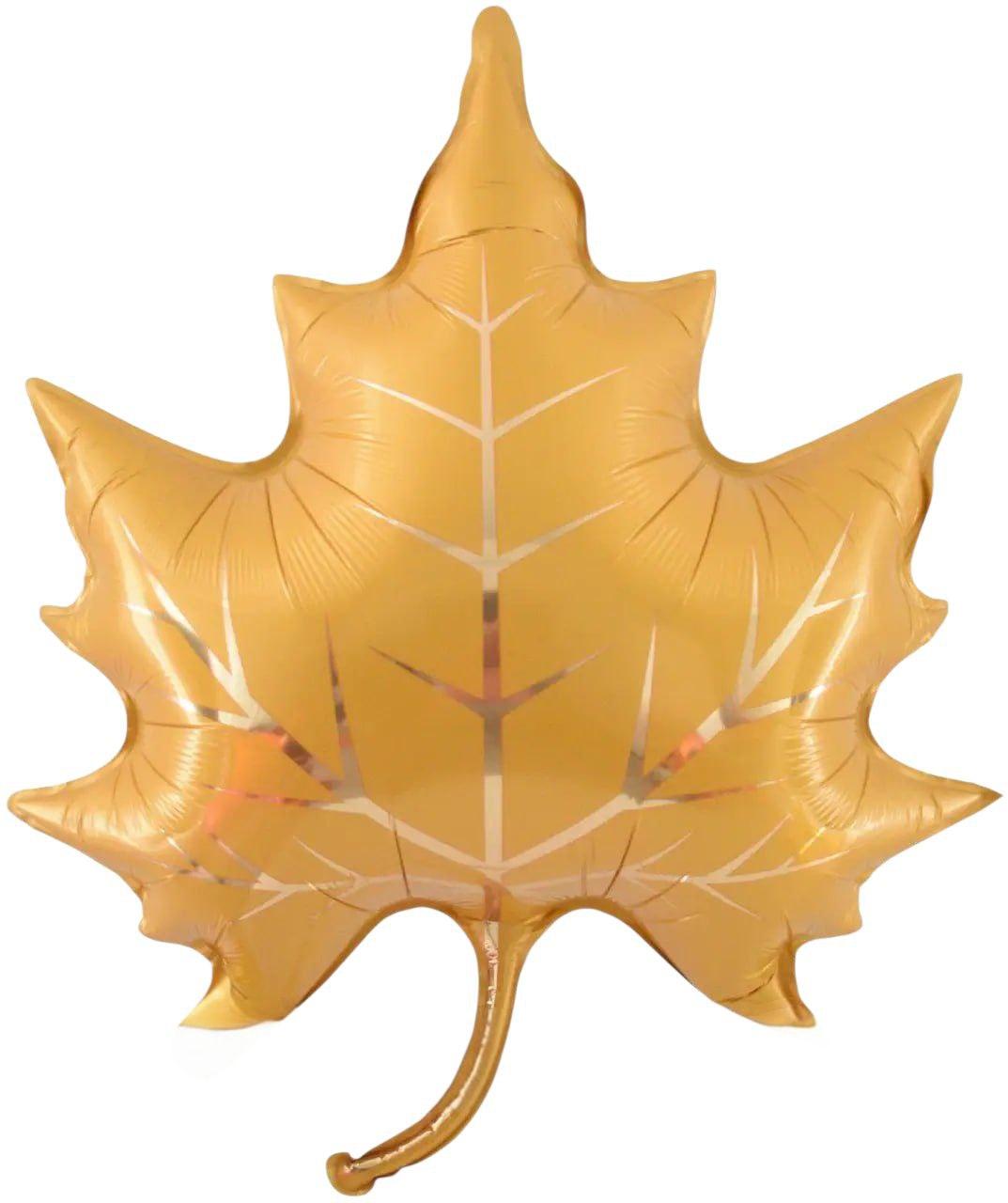 Фольгована кулька Лист кленовий жовтий 58×71 см, Китай