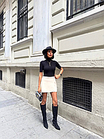 Спідниця-шорти жіноча екошкіра S-XL (3кв) "REBEKKA" недорого від прямого постачальника