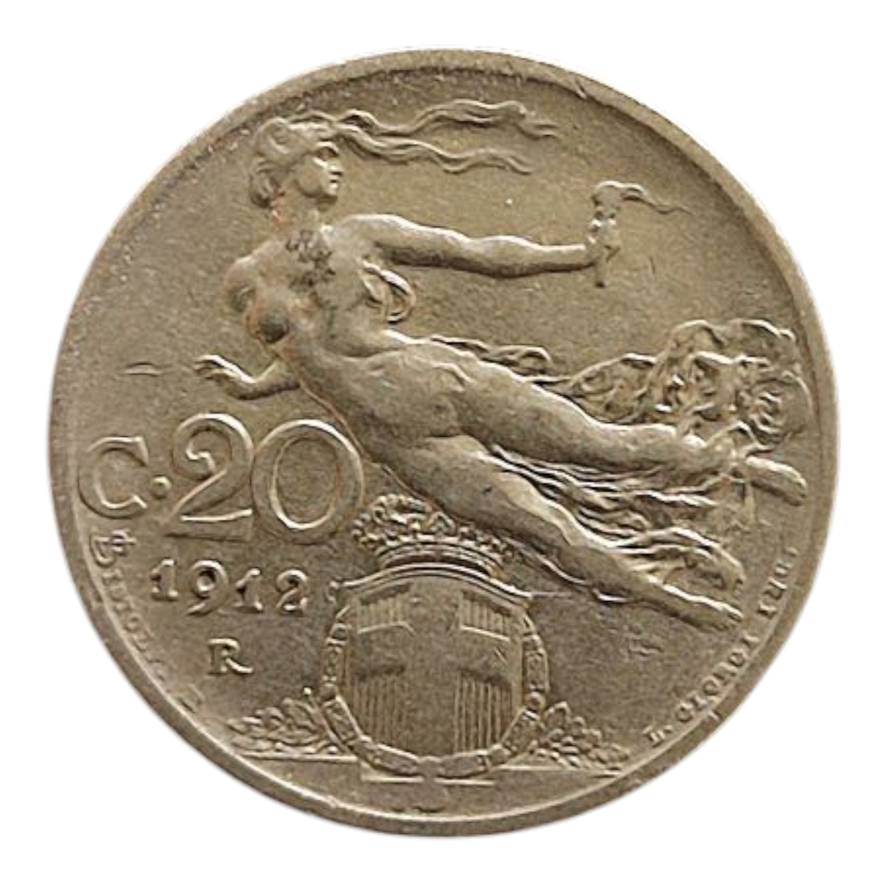 Італія 20 чентезимо, 1912, фото 1