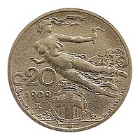 Італія 20 чентезимо, 1909