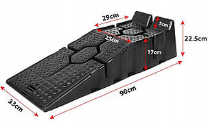 Автомобільні естакади рампи 2500 кг (2.5) - комплект з 2 шт. Vorfal V09620, фото 2