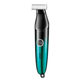 Тример для бороди та вусів VGR V-339 акумуляторний 4 насадки Green (3_06957)