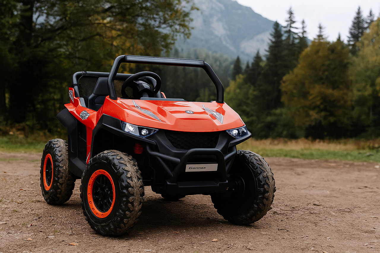 Електромобіль дитячий двомісний джип баггі 24V повний привід, фото 1