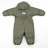Дитячий зимовий комбінезон Аполло з утеплювачем Termoloft  Мембранна тканина Зелений  Розмір 74-80, фото 2