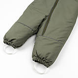 Дитячий зимовий комбінезон Аполло з утеплювачем Termoloft  Мембранна тканина Зелений  Розмір 74-80, фото 3